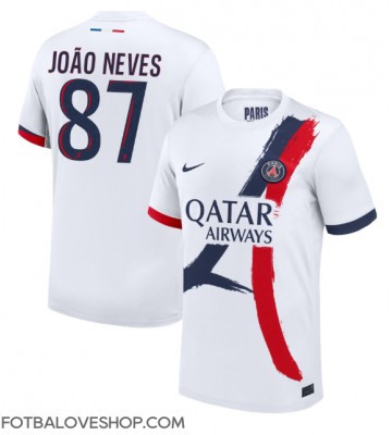 Paris Saint-Germain Joao Neves #87 Venkovní Dres 2024-25 Krátký Rukáv